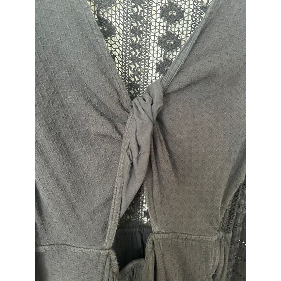 Hemant & Nandita Juhi black mini intricate lacy flared skirt - Picture 5 of 7